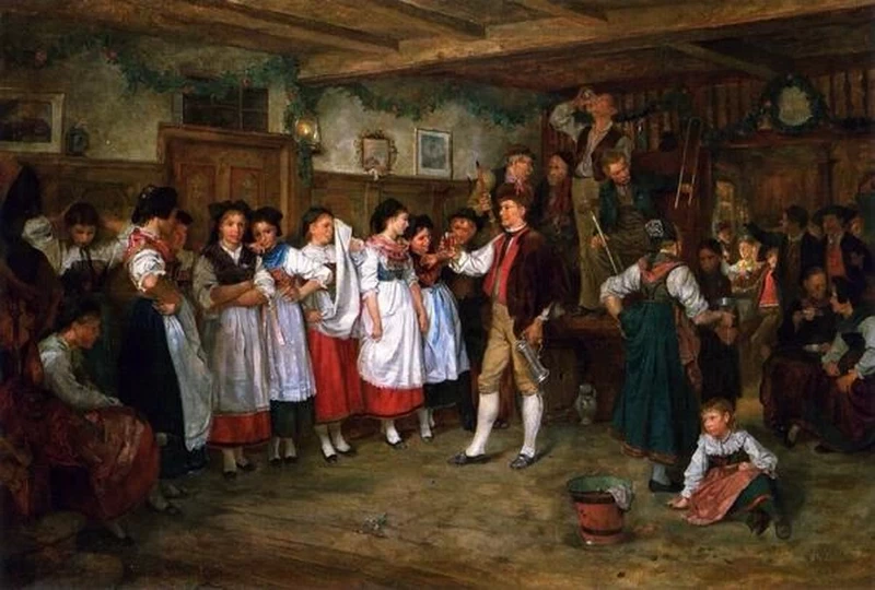Pausa danzante ad un matrimonio alsaziano, 1879